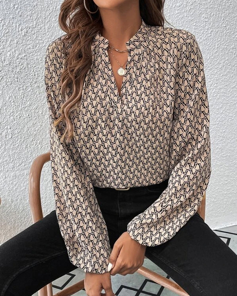 Vossermode | Elegante blouse met patronen