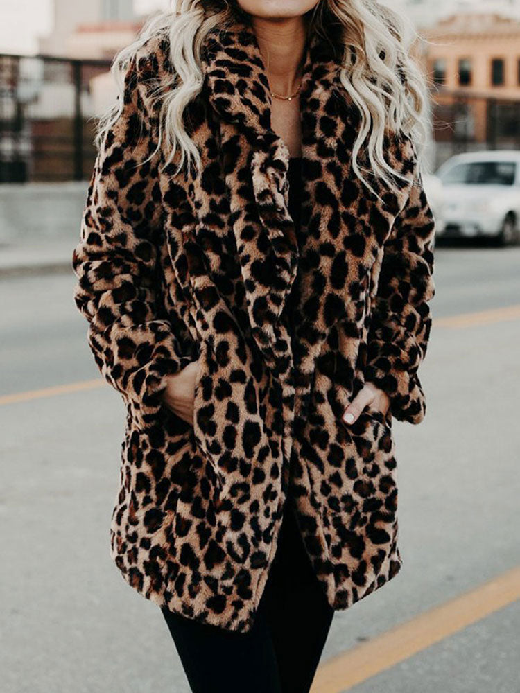 Vossermode | Panterprint Herfst/Winter jas