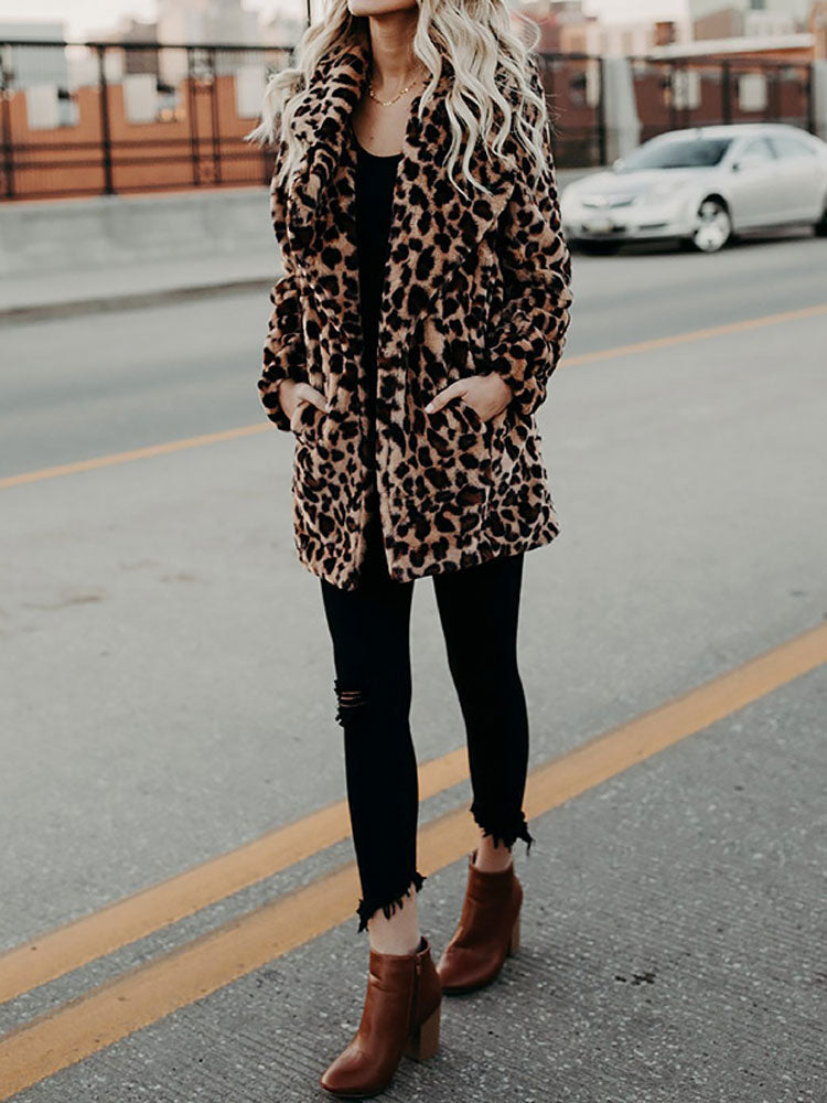 Vossermode | Panterprint Herfst/Winter jas