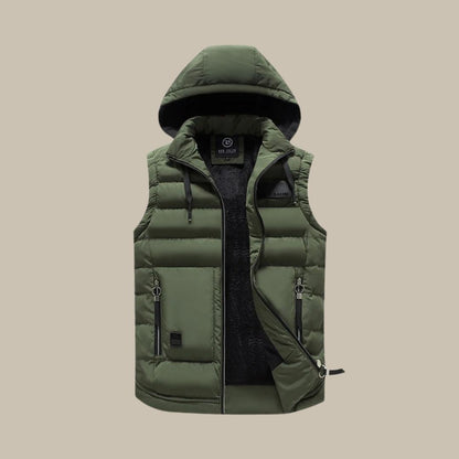 Vosser | Casual puffer bodywarmer met capuchon