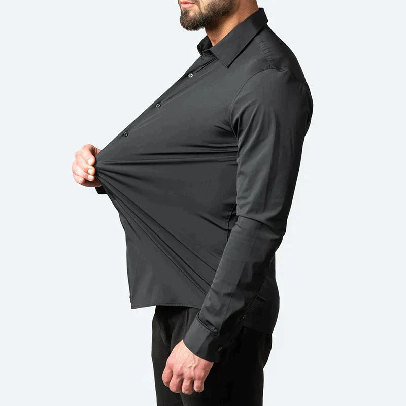 Vosser Stretch Shirt | Comfortabel overhemd voor heren met super stretch