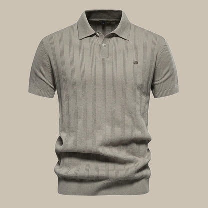 Vosser | Stijlvolle merino polo met korte mouw